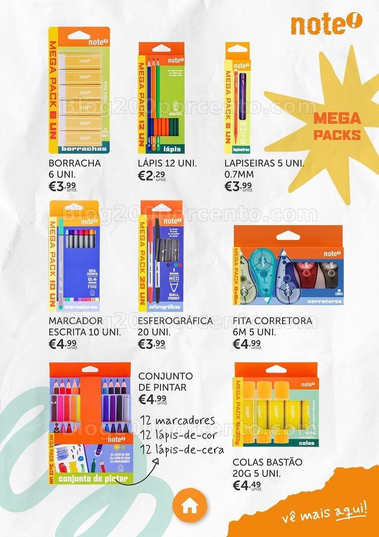 Antevisão Folheto NOTE Regresso às Aulas Promoções até 21 setembro
